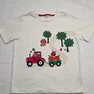 Gymboree White T-Shirt with Red Trim